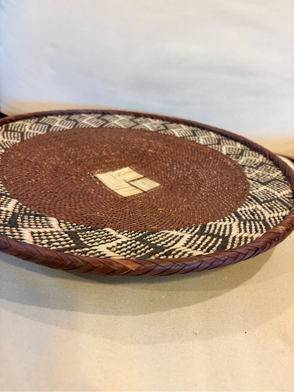 NEW Africa Woven Basket. Made by the Binga people of Zambia/Zimbabwe